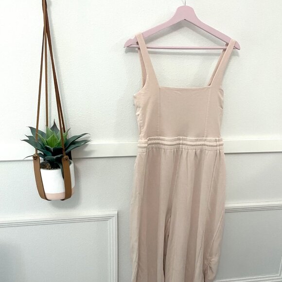 NWOT FP Movement Inbound Stretch Cotton Jumpsuit Cashmere Pink Size M - Picture 5 of 6